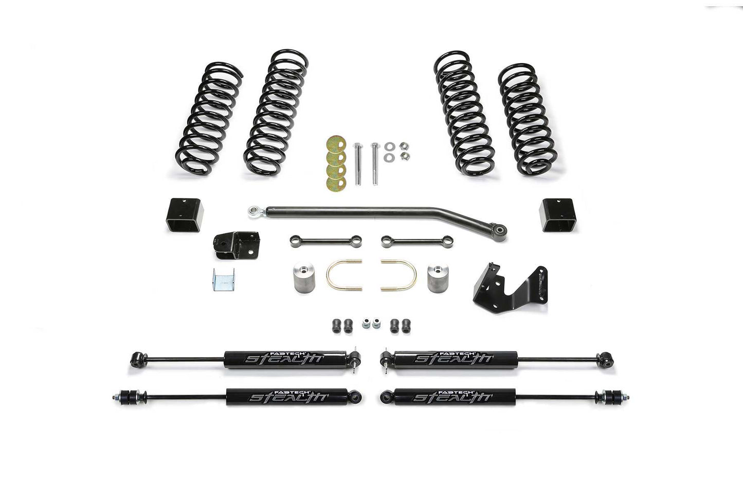 Fabtech 3in Sport II Suspension System with Stealth Shocks for 2007-2018 Jeep Wrangler JK 2-Door 4WD (K4085M)