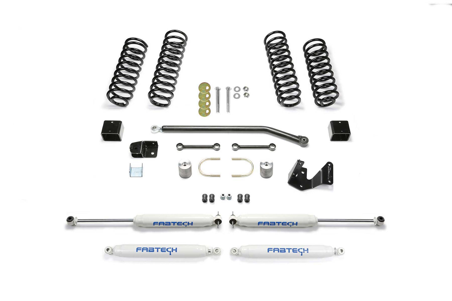 Fabtech 3in Sport II Suspension System with Performance Shocks for 2007-2018 Jeep Wrangler JK Unlimited 4WD 4-Door (K4086)