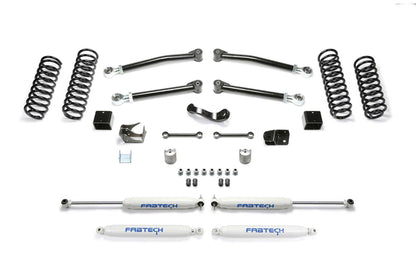 Fabtech 3in Trail Suspension System with Performance Shocks for 2007-2018 Jeep Wrangler JK Unlimited 4WD 4-Door (K4090)
