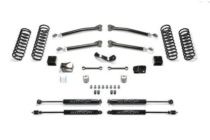 Fabtech 3in Trail Suspension System with Stealth Shocks for 2007-2018 Jeep Wrangler JK Unlimited 4WD 4-Door (K4090M)