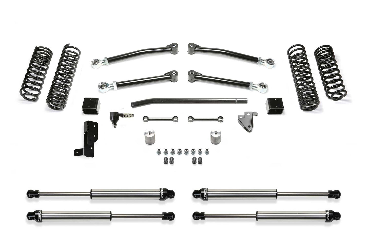 Fabtech 3in Trail Suspension System with Dirt Logic 2.25 Shocks for 2018-2021 Jeep Wrangler JL Unlimited 4WD 4-Door (K4117DL)