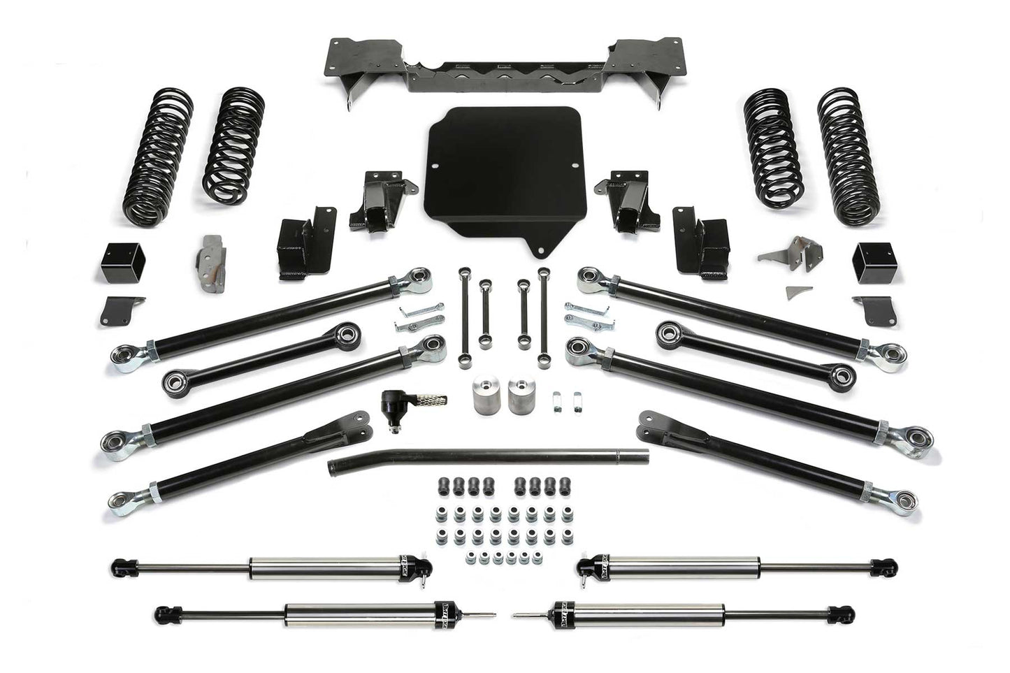 Fabtech 3in Crawler Long Arm Suspension System with Dirt Logic 2.25 Shocks for 2018-2021 Jeep Wrangler JL 4-Door 4WD (K4131DL)