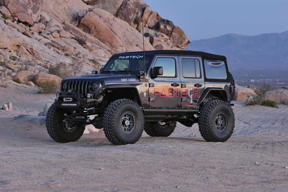 Fabtech 5in Crawler Long Arm Suspension System with Dirt Logic 2.25 Reservoir Shocks for 2018-2021 Jeep Wrangler JL 4-Door 4WD (K4145DL)