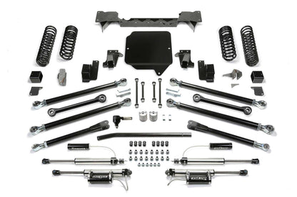 Fabtech 5in Crawler Long Arm Suspension System with Dirt Logic 2.25 Reservoir Shocks for 2018-2021 Jeep Wrangler JL 4-Door 4WD (K4145DL)