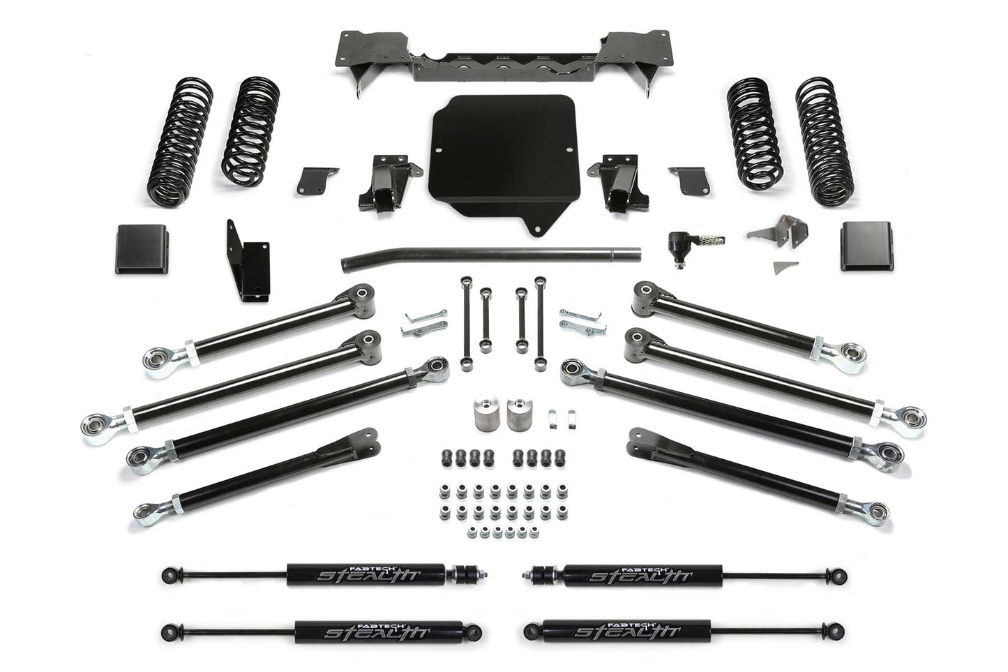 Fabtech 5in Crawler Long Arm Suspension System with Stealth Shocks for 2020-2021 Jeep Gladiator JT 4WD Gas (K4177M)