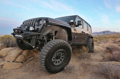 Fabtech Front Inner Fender Kit for Jeep Wrangler JL and Gladiator JT with Fabtech Tube Fenders (K4187)