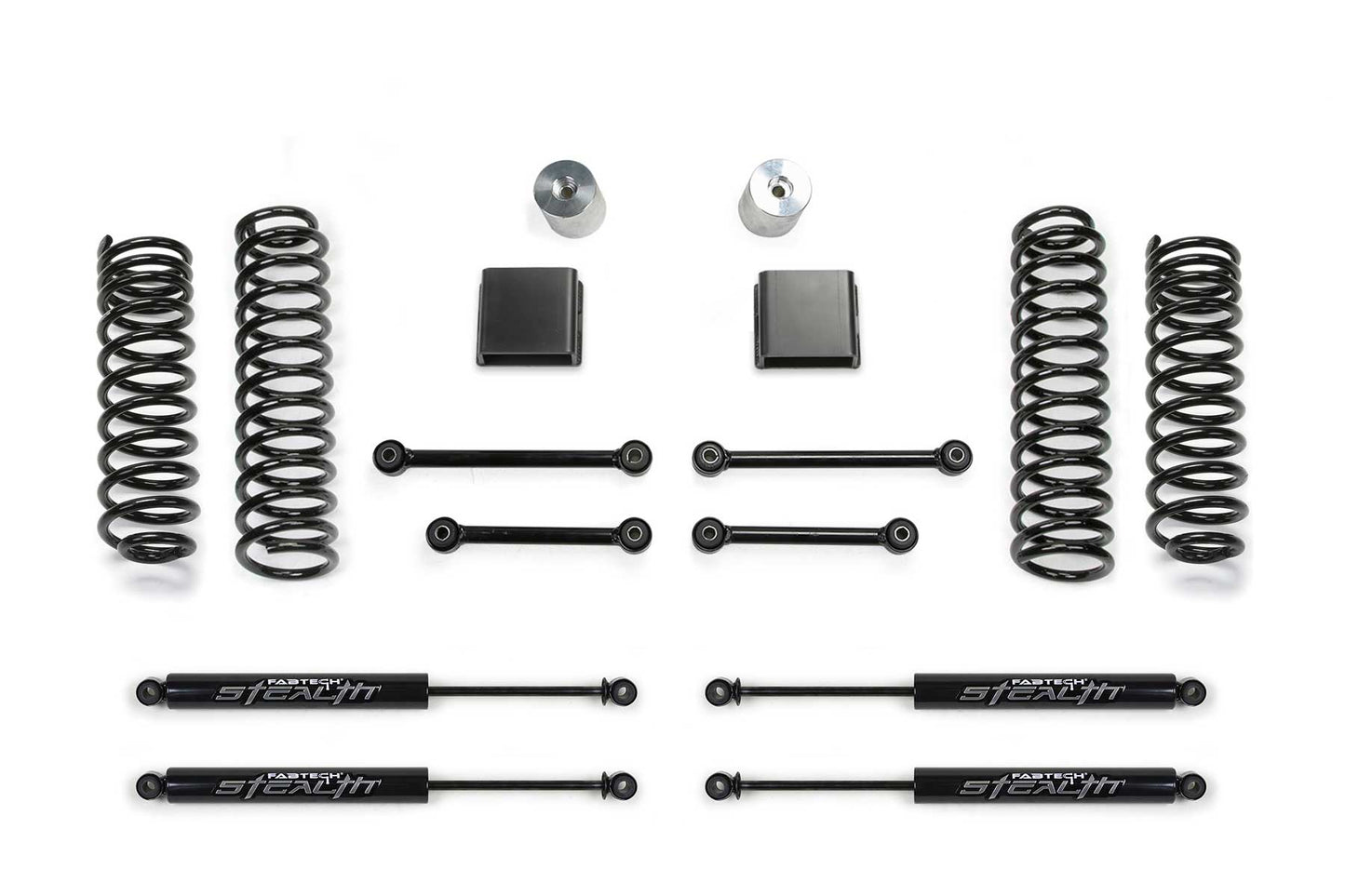 Fabtech 3in Sport II Suspension System with Stealth Shocks for 2020-2021 Jeep Gladiator JT 4WD Diesel (K4193M)