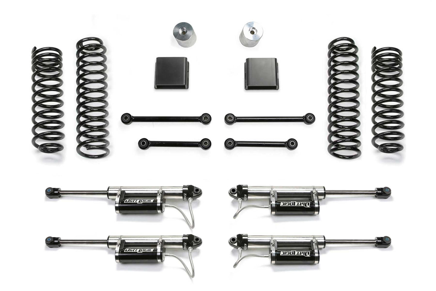 Fabtech 3in Sport II Suspension System with Dirt Logic 2.25 Reservoir Shocks for 2020-2021 Jeep Gladiator JT 4WD Diesel (K4194DL)