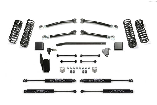 Fabtech 5in Trail Suspension System with Stealth Shocks for 2020-2021 Jeep Gladiator JT 4WD Diesel (K4197M)