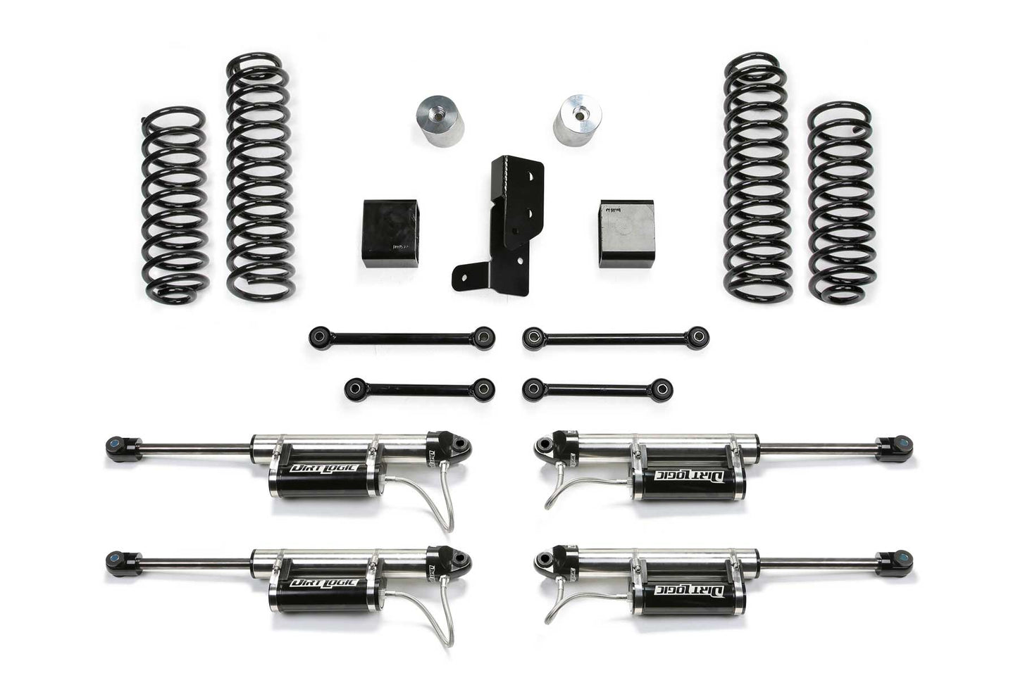 Fabtech 3in Sport Suspension System with Dirt Logic 2.25 Reservoir Shocks for 2020-2022 Jeep Wrangler JL 4WD Diesel and Rubicon 392 4-Door (K4206DL)