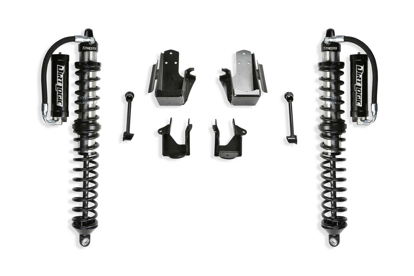 Fabtech 5in Crawler Coilover Conversion with Dirt Logic 2.5 Reservoir Coilovers for 2020-2022 Jeep Wrangler JL and Gladiator JT 4WD Diesel (K4212DL)