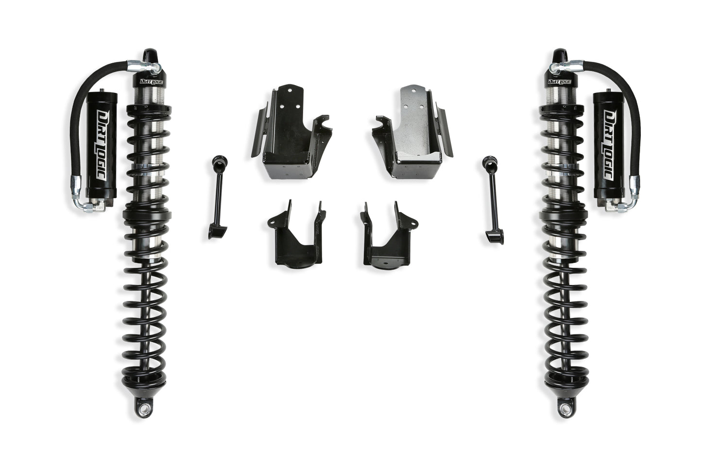 Fabtech 3in Coilover Conversion System with Dirt Logic 2.5 Reservoir Coilovers for 2021-2022 Jeep Wrangler JL 4-Door (K4237DL)