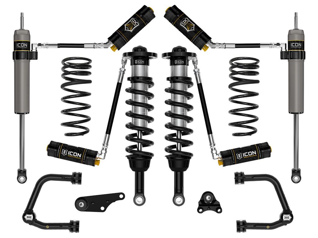 ICON 2024+ Toyota Tacoma 1.25in-3in Stage 5 Suspension System Tubular w/ Triple Rate Spring
