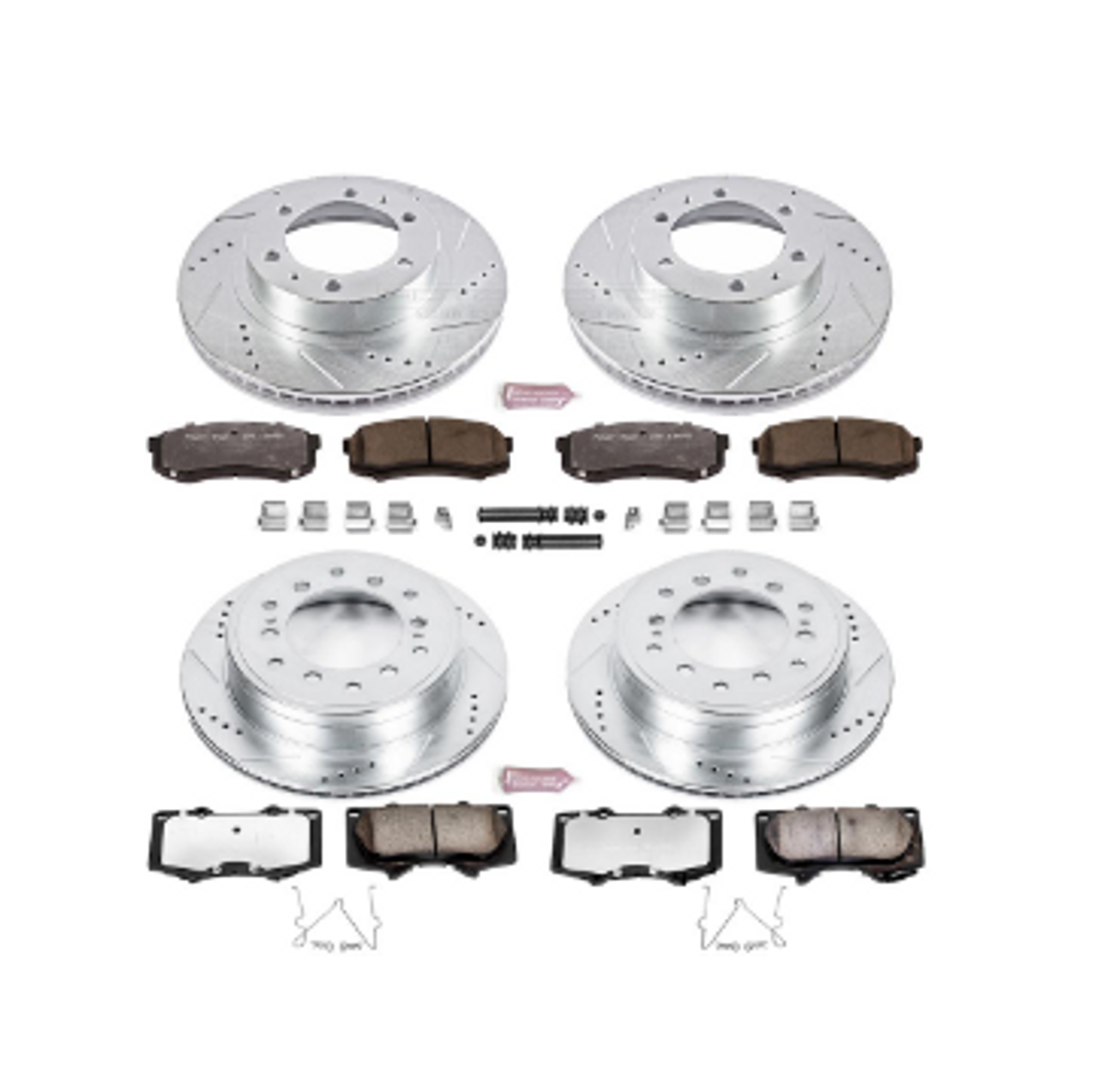 Power Stop 10-14 Toyota FJ Cruiser Front & Rear Z23 Evolution Sport Brake Kit w/Calipers
