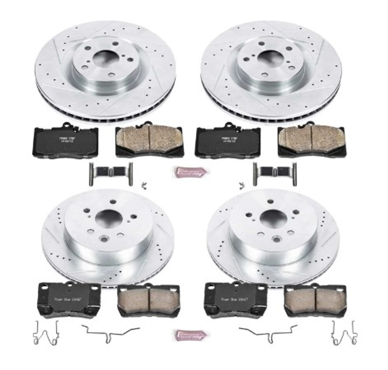Power Stop 09-11 Lexus GS350 Front & Rear Z17 Evolution Geomet Coated Brake Kit