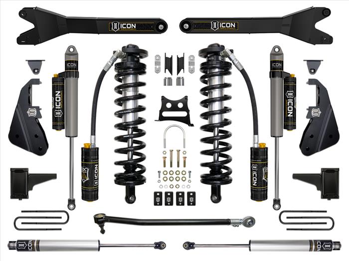 ICON 2017+ Ford F250/F350 4-5.5in Stage 5 Coilover Conversion System w/ Radius Arm