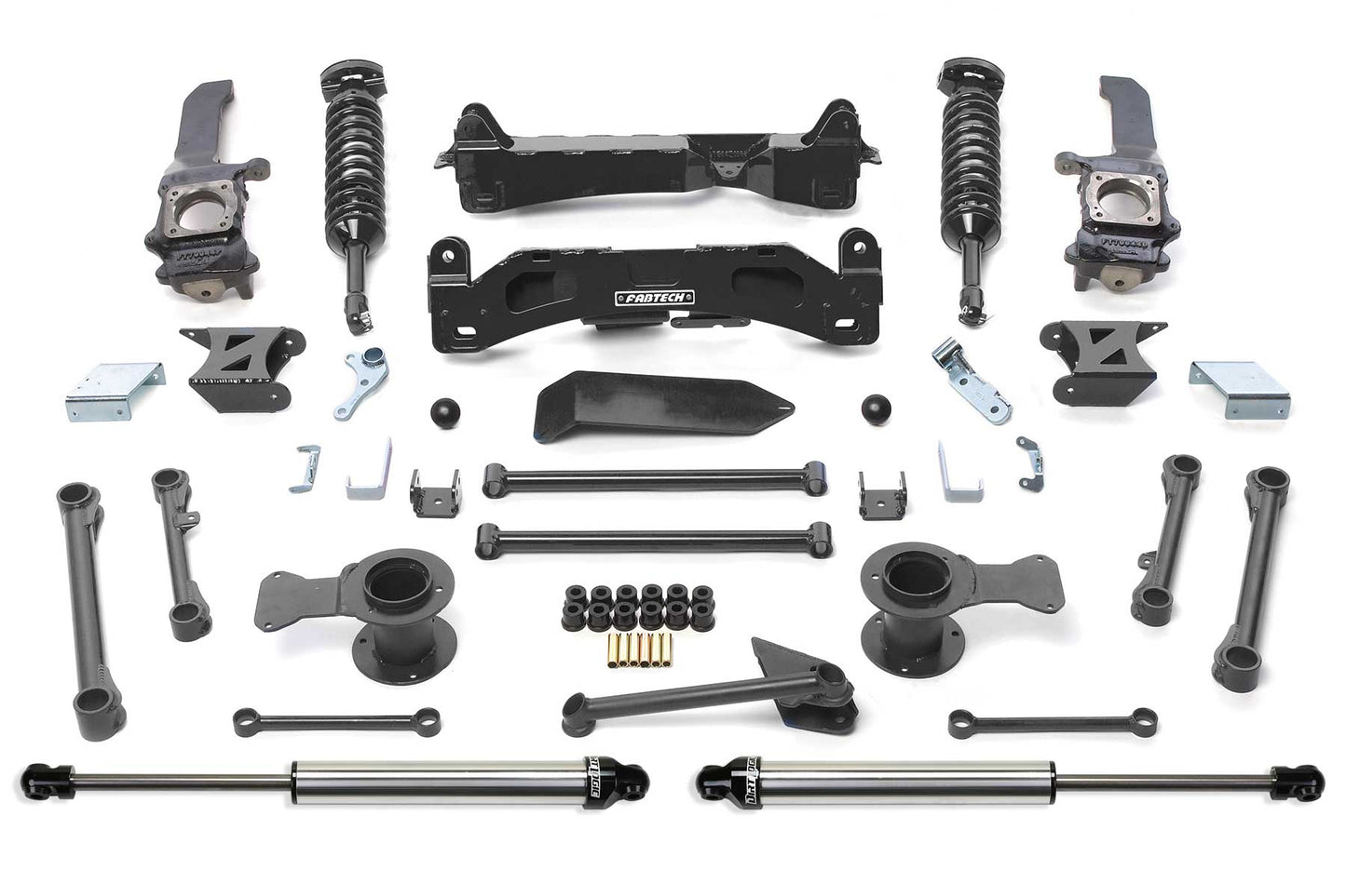 Fabtech 6in Performance Lift System with Dirt Logic 2.5 Coilovers and Dirt Logic Rear Shocks for 2006-2009 Toyota FJ Cruiser 4WD (K7007DL)