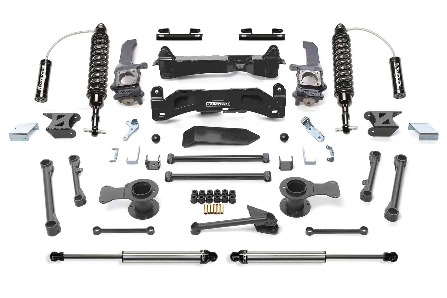 Fabtech 6in Performance Lift System with Dirt Logic 2.5 Reservoir Coilovers and Dirt Logic Rear Shocks for 2006-2009 Toyota FJ Cruiser 4WD (K7041DL)