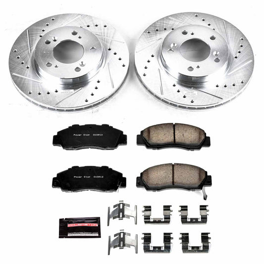 Power Stop 97-01 Honda CR-V Front & Rear Autospecialty Brake Kit