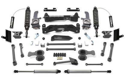 Fabtech 6in Performance Lift System with Dirt Logic 2.5 Reservoir Coilovers and Dirt Logic Rear Shocks for 2010-2015 Toyota 4Runner 4WD (K7061DL)