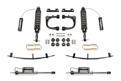 Fabtech 3in Uniball UCA Lift System with Dirt Logic 2.5 Reservoir Coilovers, Dirt Logic Reservoir Rear Shocks and Rear Spring Pack for 2005-2014 Toyota Tacoma 2WD/4WD 6-Lug (K7065DL)