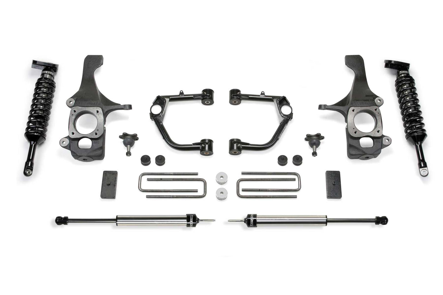 Fabtech 2in Ball Joint UCA Lift Kit with Dirt Logic 2.5 Coilovers and Dirt Logic Rear Shocks for 2016-2019 Toyota Tundra 4WD TRD Pro (K7073DL)