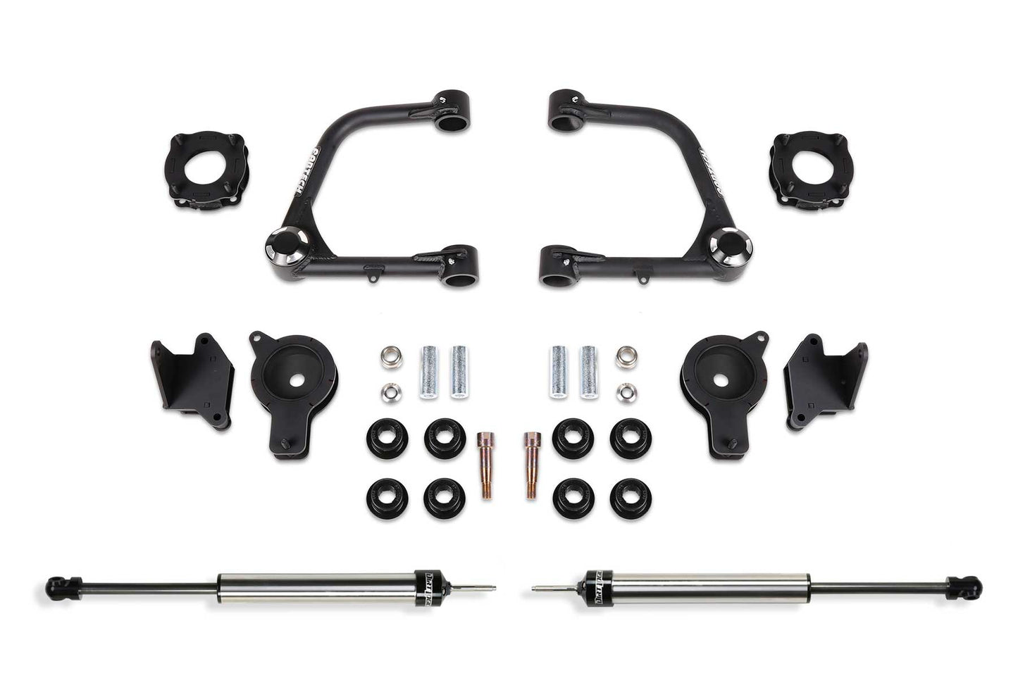 Fabtech 3in Uniball UCA Lift Kit with Front Shock Spacers, Dirt Logic Rear Shocks and Air Bag Spacers for 2022+ Toyota Tundra 4WD (K7089DL)