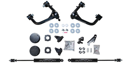 Fabtech 3" Sport Suspension System w/Ball Joint UCA, Stealth Shocks & Spacer Kit – 2022–2026 Toyota Tundra 4WD (K7107M)