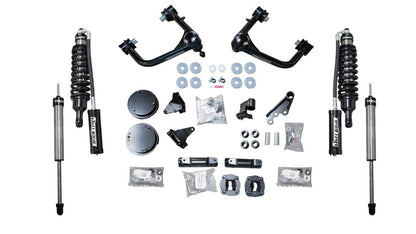Fabtech 3" Dirt Logic Suspension System w/Ball Joint UCA, Dirt Logic 2.5 Reservoir Coilovers, Dirt Logic 2.25 Rear Shocks & Rear Coil Spacers – 2022–2026 Toyota Tundra 4WD (K7110DL)