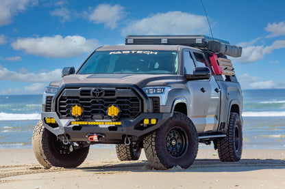 Fabtech 3" Dirt Logic Suspension System w/Ball Joint UCA, Dirt Logic 2.5 Reservoir Coilovers, Dirt Logic 2.25 Rear Shocks & Air Bag Spacers – 2022–2026 Toyota Tundra 4WD (K7112DL)