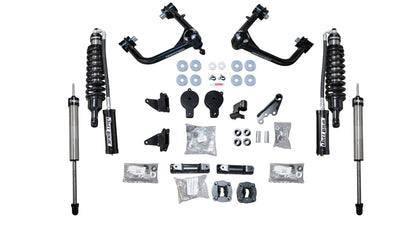 Fabtech 3" Dirt Logic Suspension System w/Ball Joint UCA, Dirt Logic 2.5 Reservoir Coilovers, Dirt Logic 2.25 Rear Shocks & Air Bag Spacers – 2022–2026 Toyota Tundra 4WD (K7112DL)