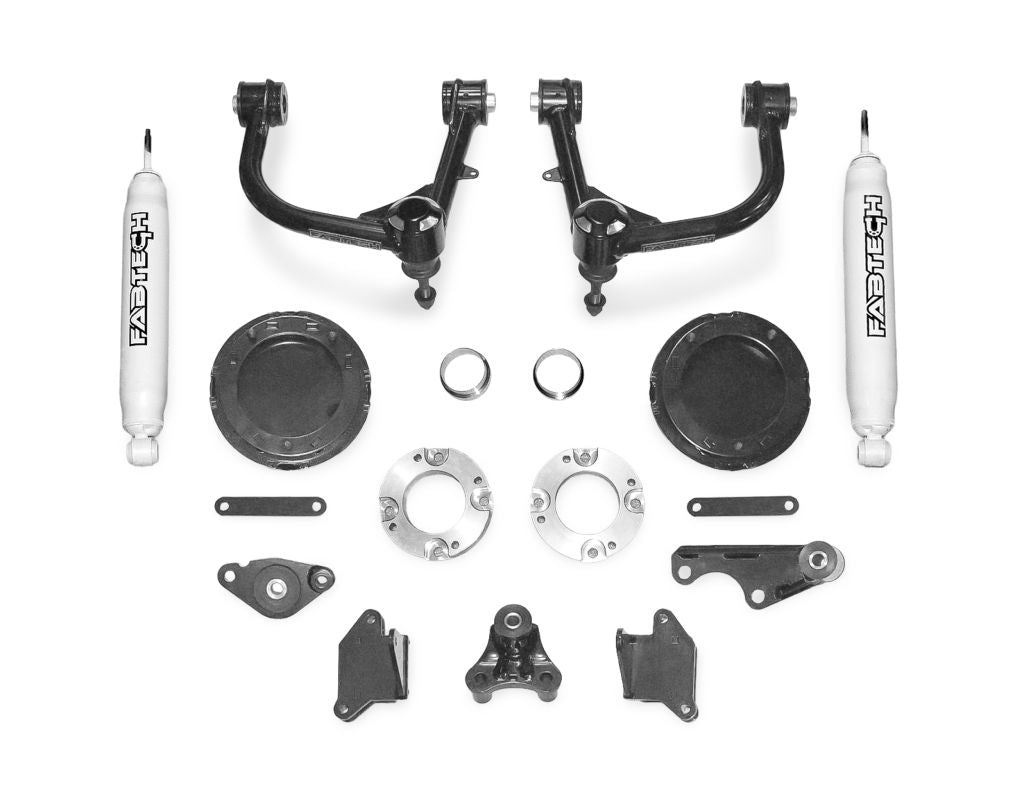 Fabtech 2.5" Sport Suspension System w/Ball Joint UCA, Front Shock Spacers & Rear Performance Shocks – 2025–2026 Toyota 4Runner 4WD (K7113)