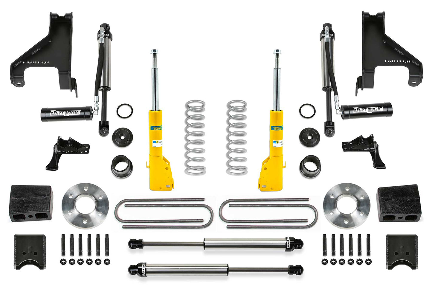 Fabtech 1.5in Coil Assist Lift Kit with Bilstein B6 Struts and Dirt Logic 2.25 Auxiliary Shocks for 2015-2021 Mercedes-Benz Sprinter 2500 4WD (K9004DL)