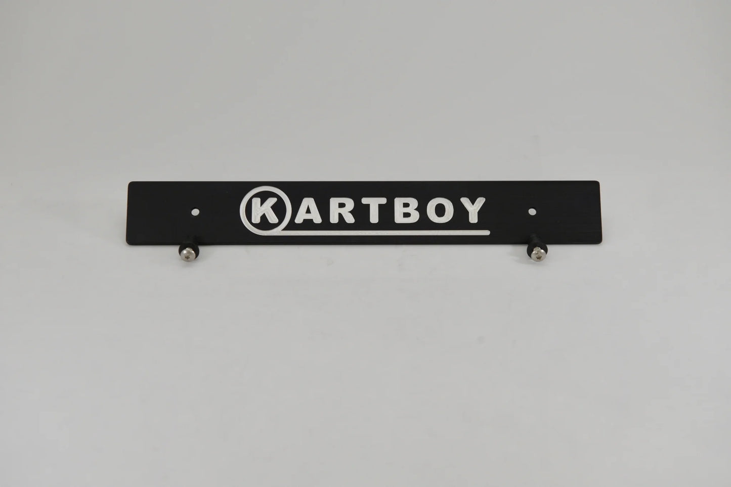 Kartboy Front License Plate Delete - Black Kartboy