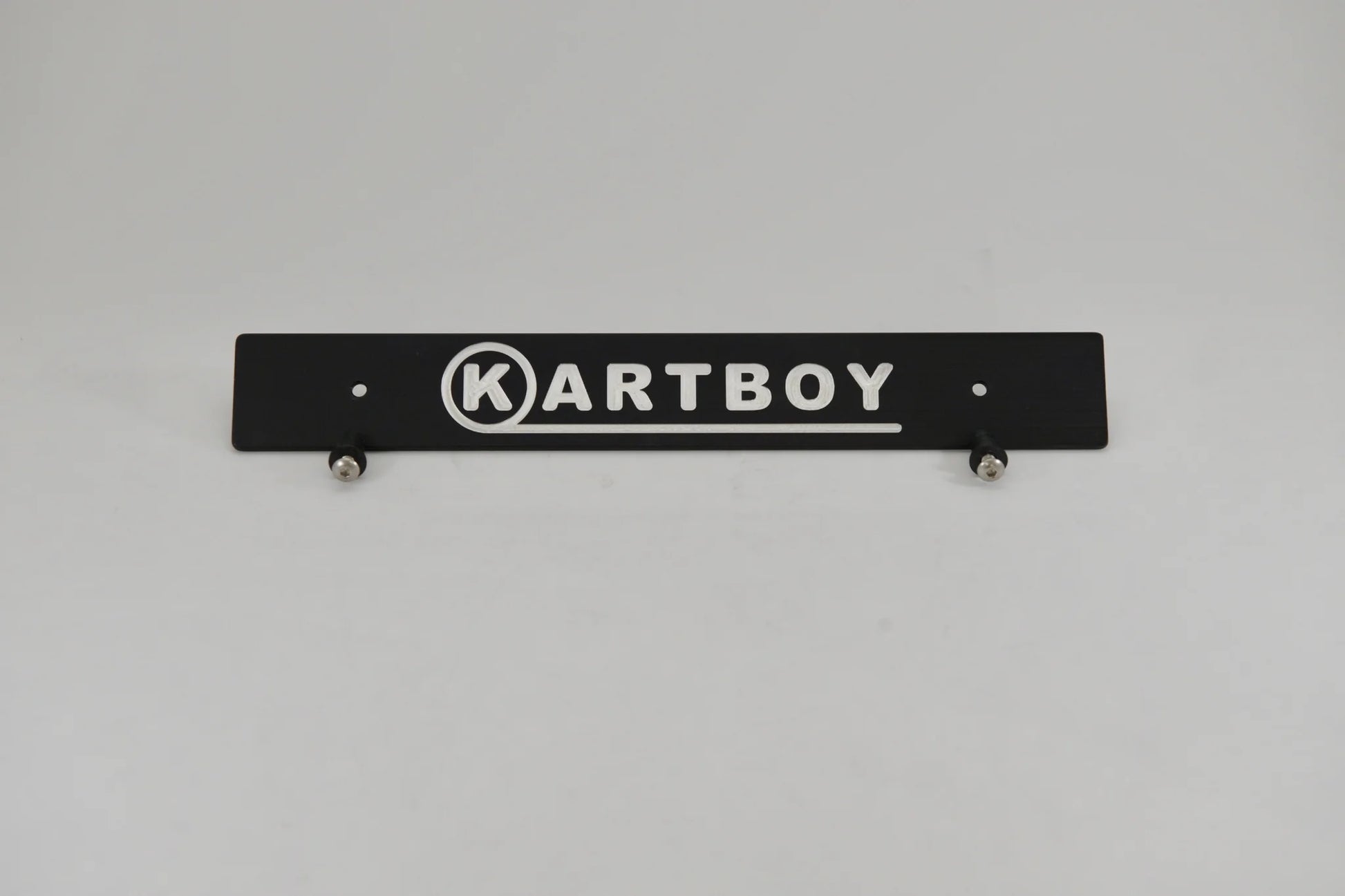 Kartboy Front License Plate Delete - Black Kartboy