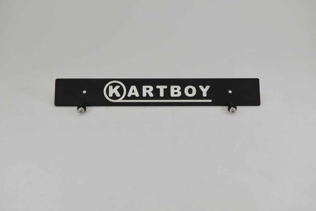 Kartboy Front License Plate Delete - Black