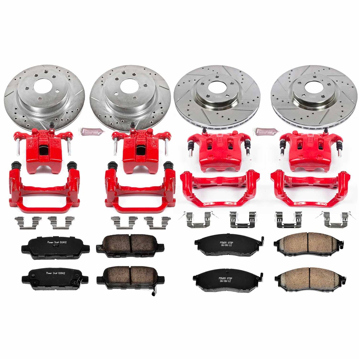 Power Stop 07-08 Infiniti G35 Front Z23 Evolution Sport Brake Kit w/Calipers