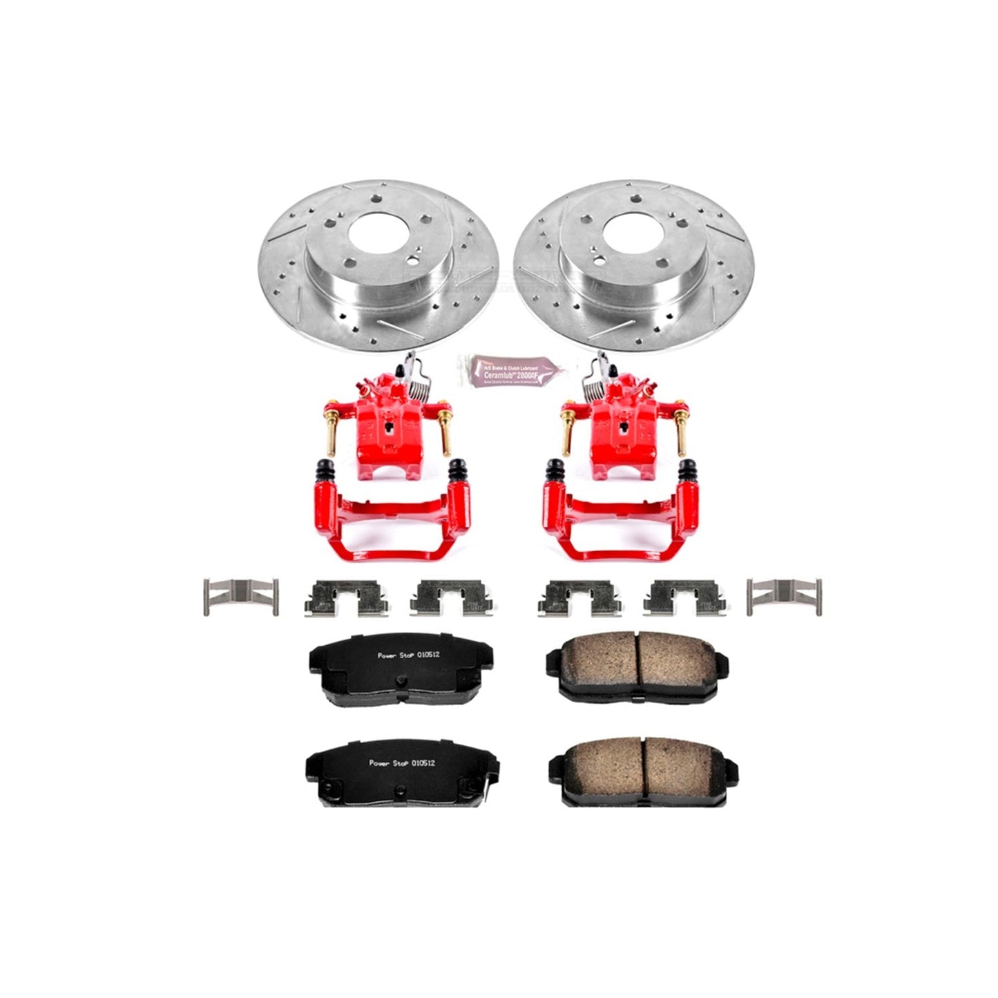 Power Stop 11-13 BMW 335i Rear Z23 Evolution Sport Brake Kit w/Calipers