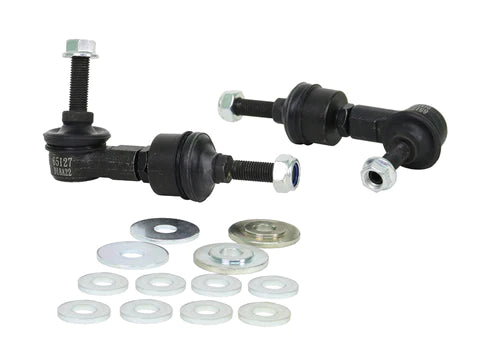 Whiteline 89-98 Nissan 240sx Sway Bar Link Assembly Heavy Duty Adjustable Steel Ball - KLC107 Whiteline