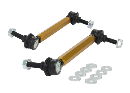 Whiteline KLC140-235 Universal Sway Bar Link Kit -Heavy Duty Adjustable 10 mm Ball Joint Whiteline
