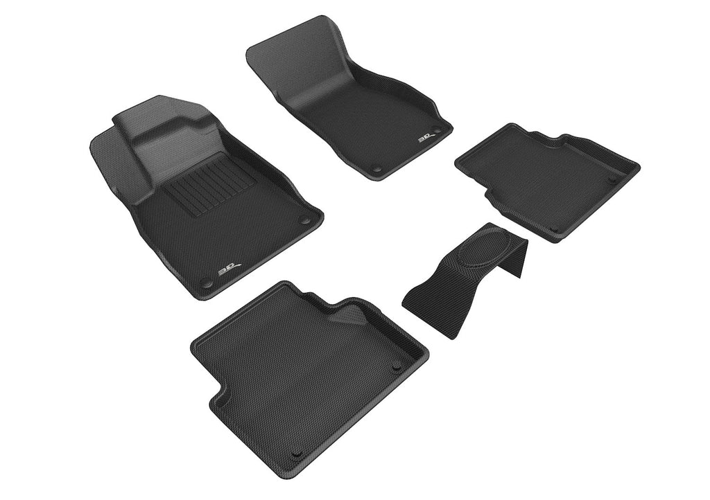 3D MAXpider L1AD05401509 19-23 Audi A6/A7 / 21-24 RS6/RS7 Kagu 1st & 2nd Row Floormats - Black