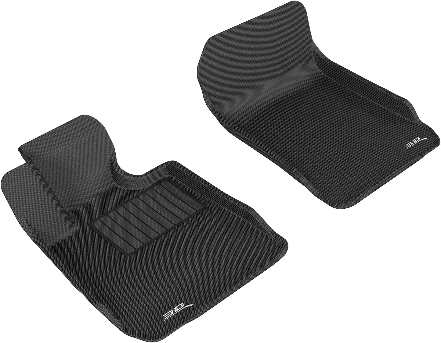 3D MAXpider L1BM00611509 2006-2011 BMW 3 Series E90/E92 Kagu 1st Row Floormat - Black