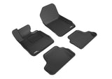 3D MAXpider L1BM02401509 2007-2013 BMW 3 Series E93 Kagu 1st & 2nd Row Floormats - Black