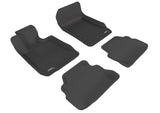 3D MAXpider L1BM02501509 2007-2013 BMW 3 Series E92 Kagu 1st & 2nd Row Floormats - Black