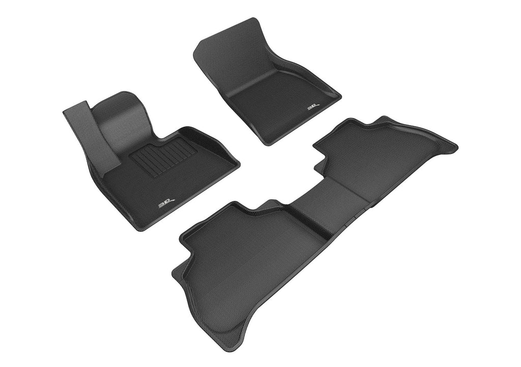 3D MAXpider L1BM10201509 2019-2020 BMW X5 (G05) Kagu 1st & 2nd Row Floormats - Black 3D MAXpider