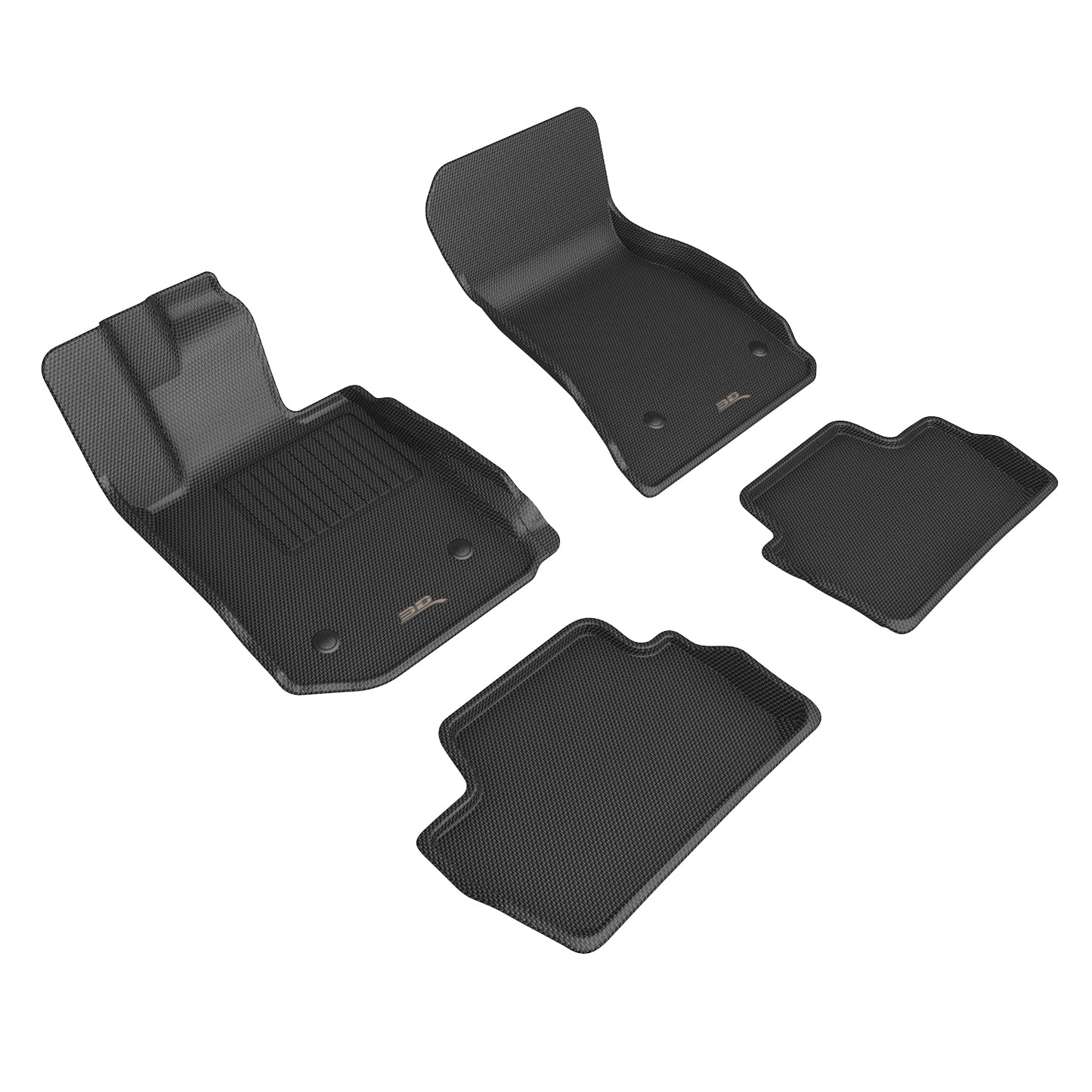 3D MAXpider L1BM12501509 22-23 BMW 2 Series Coupe A/T Only KAGU 1st & 2nd Row Floor Mats - Black