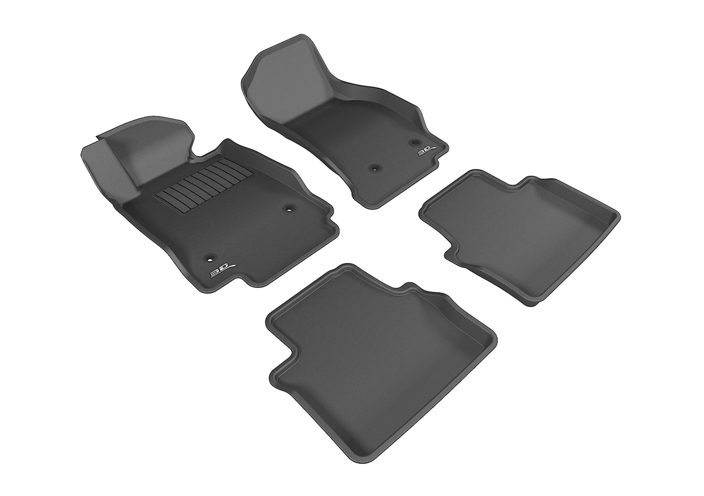 3D MAXpider L1CD01001509 2014-2019 Cadillac CTS Kagu 1st 2nd Row Floormats - Black