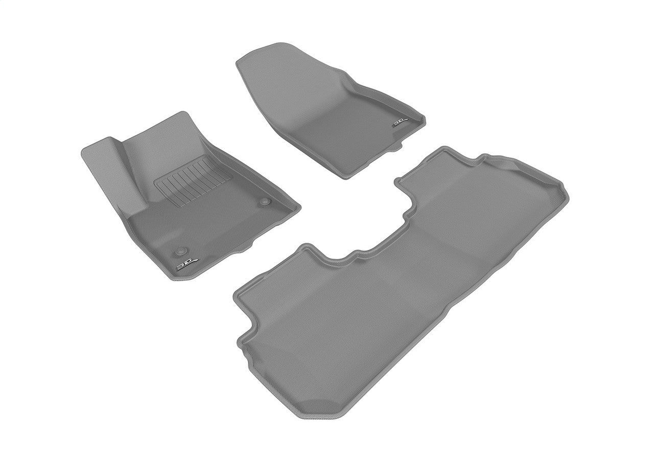 3D MAXpider L1CD01601501 2017-2020 Cadillac XT5 Kagu 1st & 2nd Row Floormats - Gray