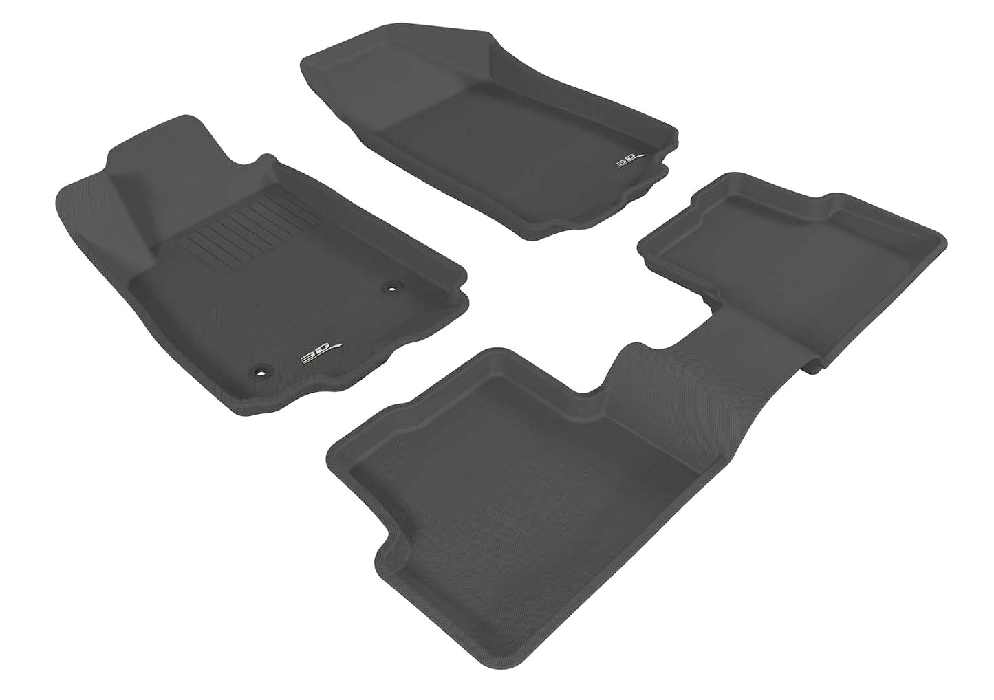 3D MAXpider L1CH02901509 2012-2020 Chevrolet Sonic Kagu 1st & 2nd Row Floormats - Black