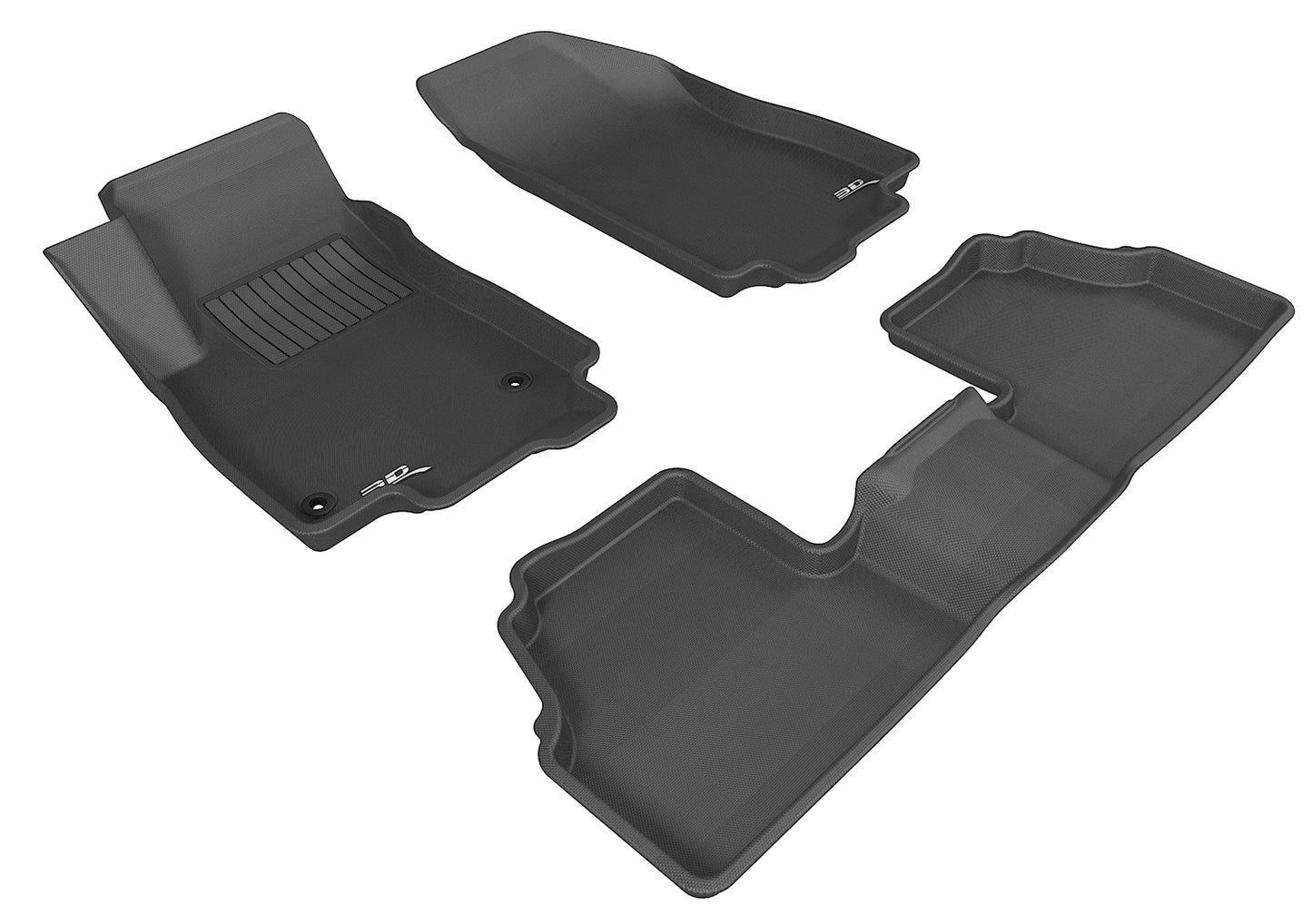 3D MAXpider L1CH06501509 2014-2020 Chevrolet Trax Kagu 1st & 2nd Row Floormats - Black